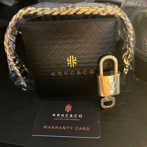 Cuban Link/Louis Vuitton Lock and Key combo